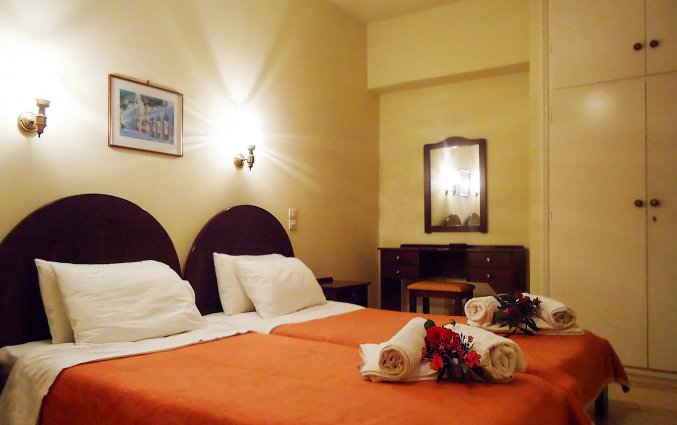 Tweepersoonskamer van Hotel Ccb Bruskos op Corfu