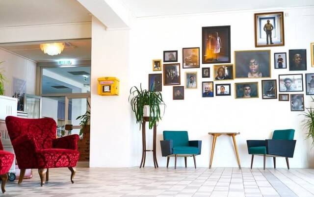Lobby van Hotel Magdas in Wenen