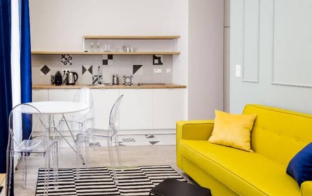 Tweepersoonskamer van appartementen Habitan Krakau