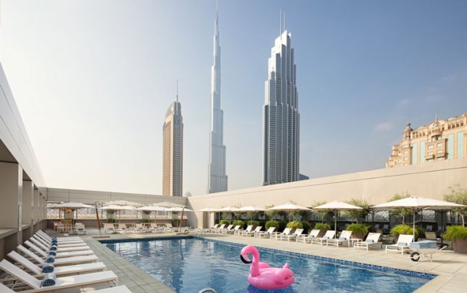 Zwembad van Hotel Rove Downtown Dubai