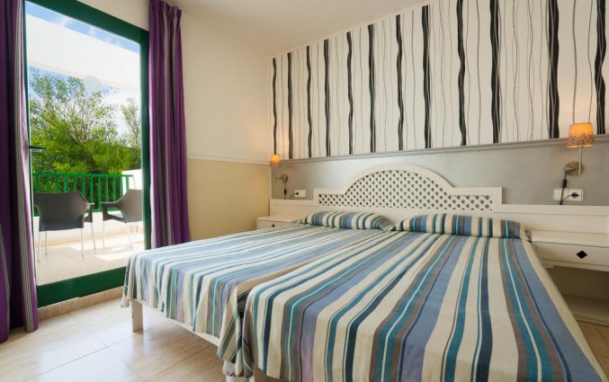 Slaapkamer in appartement van appartementen Galeon Playa Lanzarote