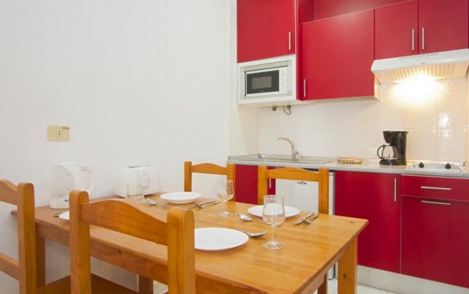 Eettafel in appartement in Apartamentos Sol Lanzarote