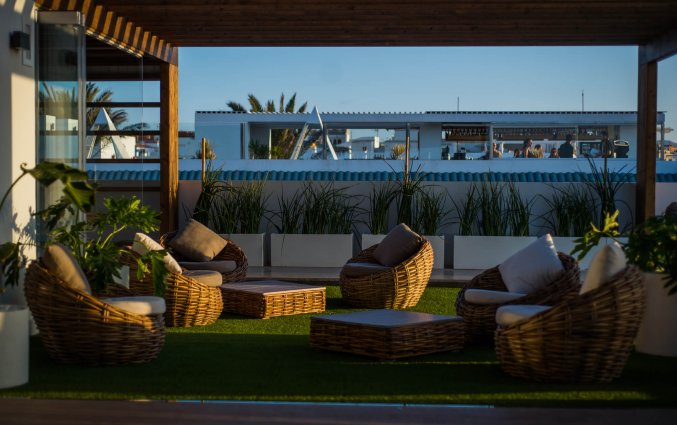 Terras van Appartementen Bristol Sunset Playa op Fuerteventura