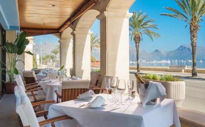 Terras van Aparthotel Galeon Suites op Mallorca