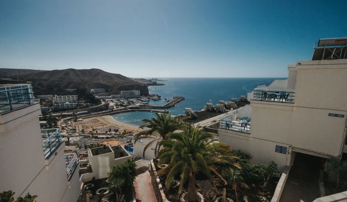 Uitzicht van Hotel Puerto Azul op Gran Canaria