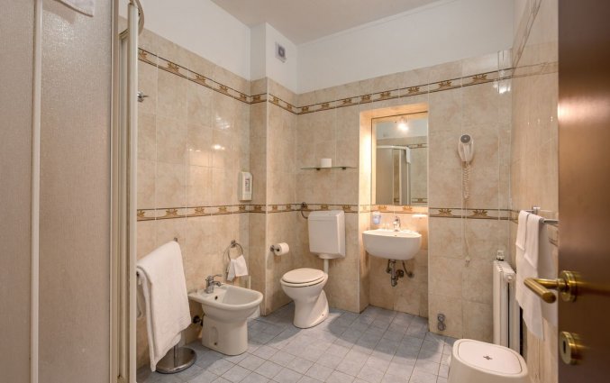 Badkamer van een tweepersoonskamer van Hotel Rio in Milaan