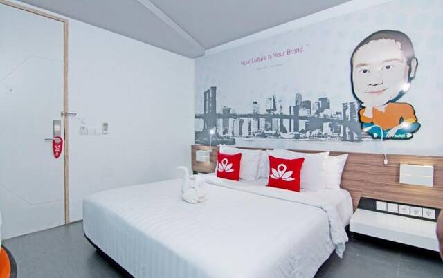 Tweepersoonskamer van Hotel Berry Biz op Bali