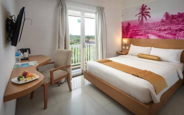 Tweepersoonskamer van hotel Seminyak Garden Bali