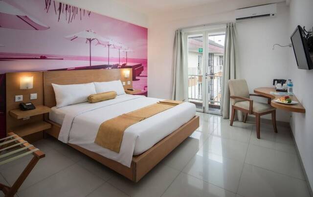Tweepersoonskamer van hotel Seminyak Garden Bali