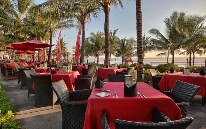 Restaurant van hotel Legian Beach in Bali
