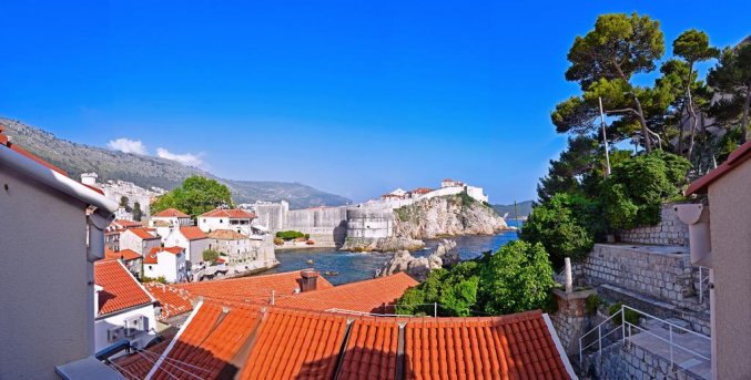 Uitzicht vanaf Apartementen Mia in Dubrovnik