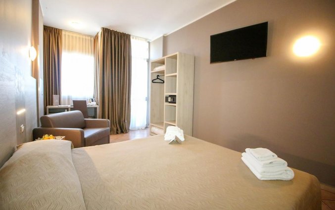 Tweepersoonskamer van hotel Miramonti in Turijn