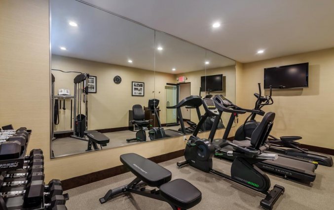 Fitnessruimte van Hotel Best Western Plaza in New York