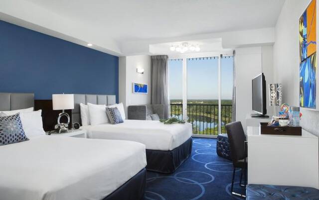 Vierpersoonskamer van Resort B and Spa Lake Buena Vista in Orlando