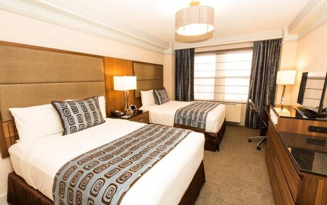 Tweepersoonskamer van The Belvedere hotel New York