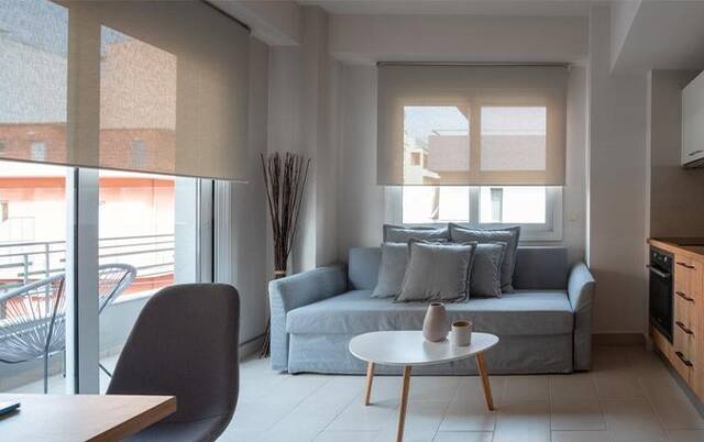 Woonkamer van appartement Keys 12 in Athene