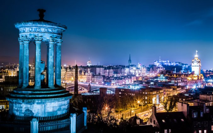 Edinburgh - Uitzicht nacht