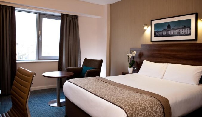 Slaapkamer van Hotel Jurys Inn in Dublin