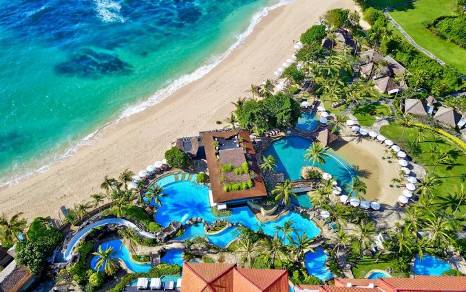 Bovenaanzicht van Resort Hilton Bali
