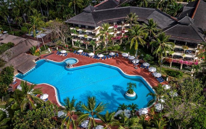 Bovenaanzicht van Hotel Prama Sanur Beach Bali