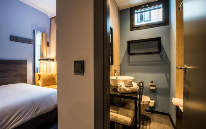 Slaapkamer van hotel NYX in Madrid