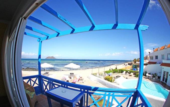 Uitzicht van appartementen Punta Elena Beach in Fuerteventura