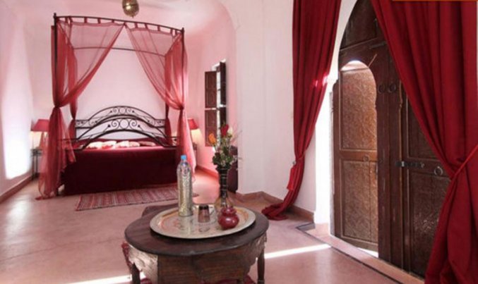 Slaapkamer van Riad Sidi Ayoub in Marrakech
