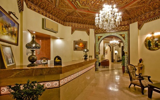 Receptie van Hotel Lawrence D'arabie in Marrakech