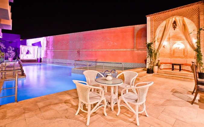 Zwembad van Hotel Lawrence D'arabie in Marrakech