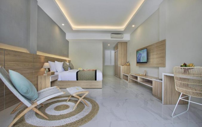Slaapkamer van hotel Tapa Tepi Kali in Bali