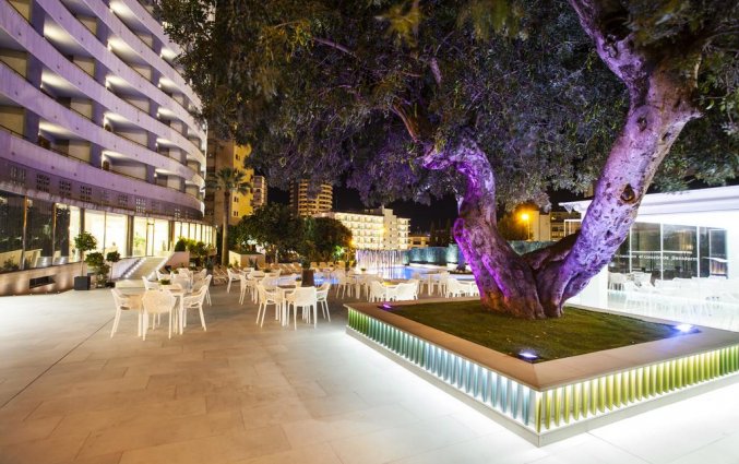 Terras van hotel Primavera Park in Alicante