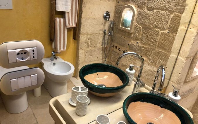 Badkamer van B&B Borgo in Corte in Puglia