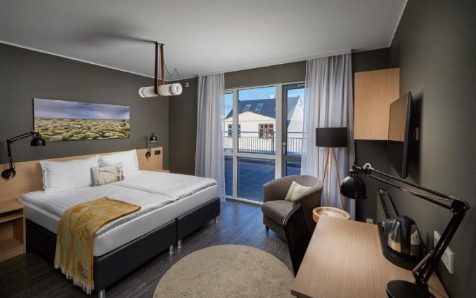 Slaapkamer van hotel Alda in Reykjavik