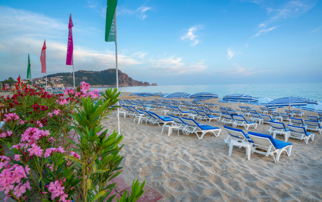 Strand van hotel Blue Star Alanya