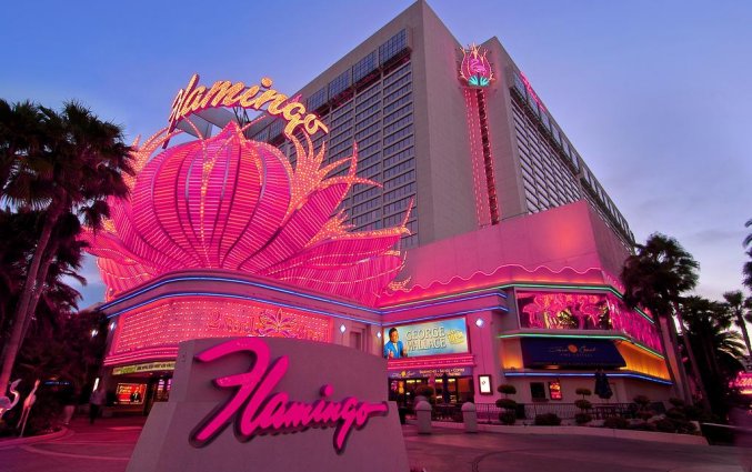 Vooraanzicht van Hotel Flamingo Las Vegas