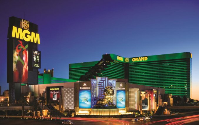 Buitenkant van hotel MGM Grand