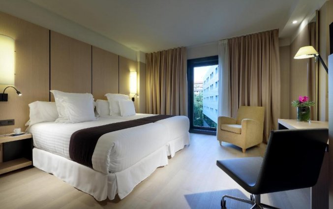 Tweepersoonskamer van Hotel Occidental in Bilbao