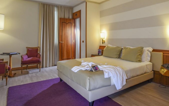 Tweepersoonskamer van Hotel Leon d'Oro Verona