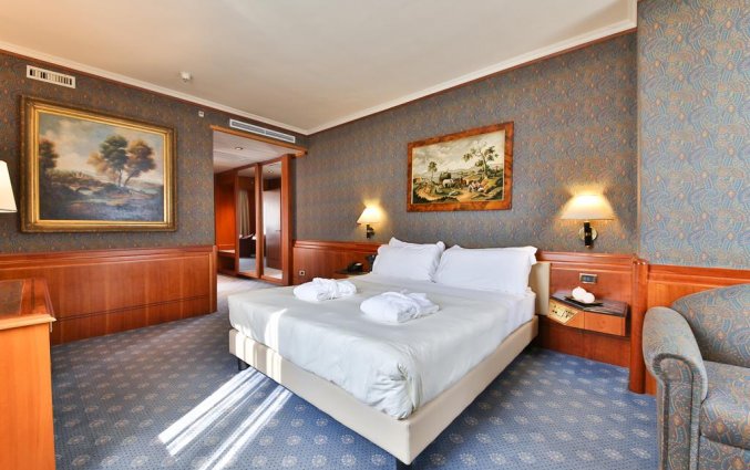 Tweepersoonskamer van Hotel Leon d'Oro Verona