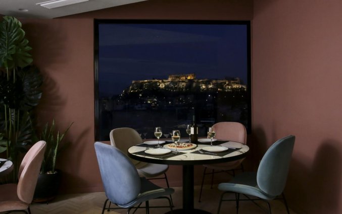 Ontbijtzaal van Hotel Evripides in Athene