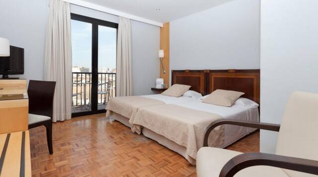 Tweepersoonskamer van Hotel Don Curro in Malaga