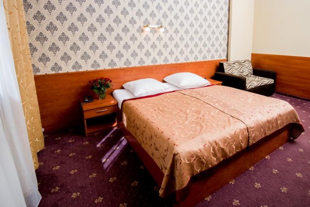 Tweepersoonskamer van Hotel Maksymilian in Krakau