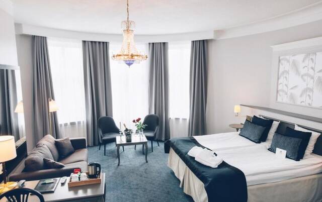 Tweepersoonskamer van Hotel Crystal Plaza in Stockholm