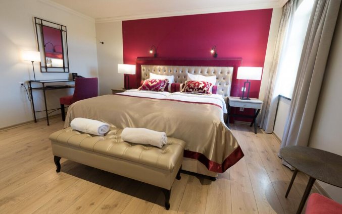 Tweepersoonskamer van hotel Chateau d'Urspelt