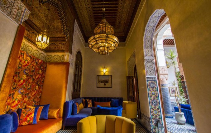 Lounge van Riad Myra in Fez