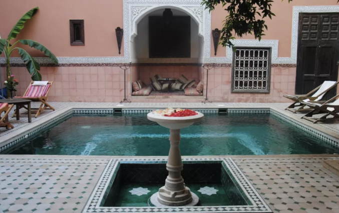 Binnentuin van Riad Barroko Marrakech