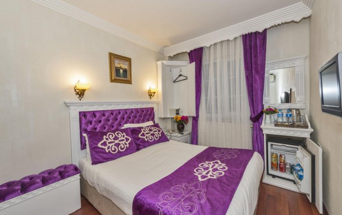 Tweepersoonskamer van hotel Istanbul Holiday