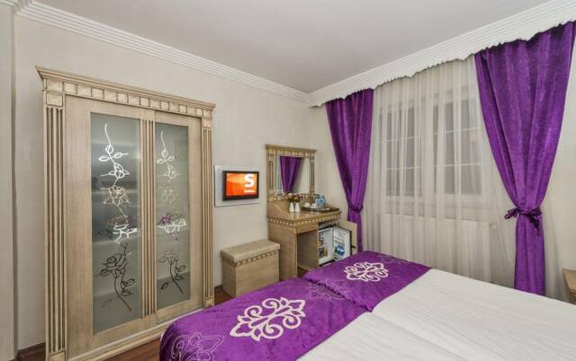 Tweepersoonskamer van hotel Istanbul Holiday