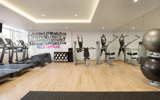 Fitnessruimte van hotel TRYP by Wyndham Dubai