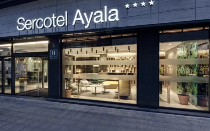 Entree van Hotel Sercotel Ayala in Bilbao